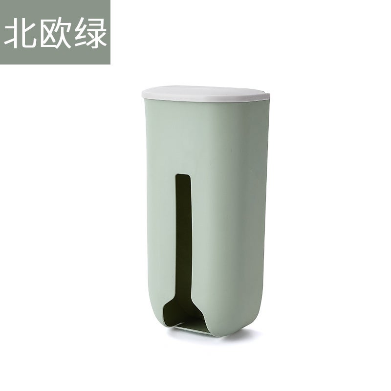 Nordic Style Wall-Mounted Garbage Bag Storage Box Creative Extraction Garbage Bag Storage Box Kitchen Plastic Bag Storage Box - Image 1
