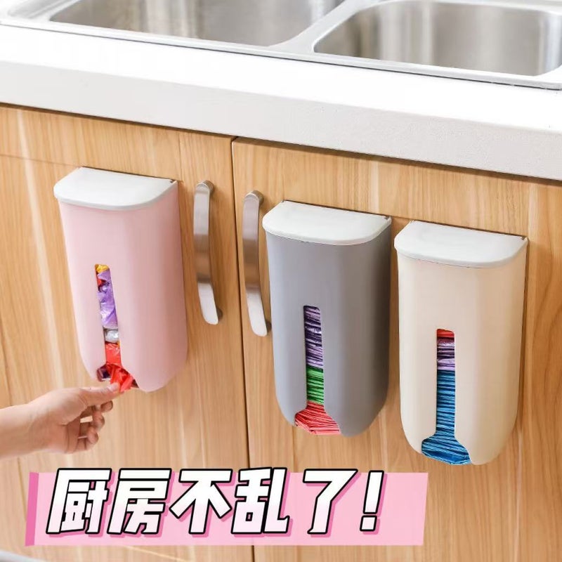 Nordic Style Wall-Mounted Garbage Bag Storage Box Creative Extraction Garbage Bag Storage Box Kitchen Plastic Bag Storage Box - Image 4
