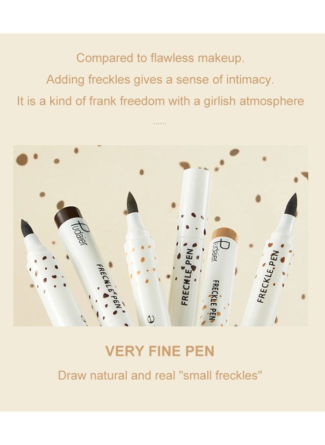 pudaier - Fake Freckle Pen, Faux Freckles Temporary Tattoo Freckles Phreckles Marker Pencil Makeup, Fake Freckle Pen Makeup Set Long Lasting Waterproof - Image 1