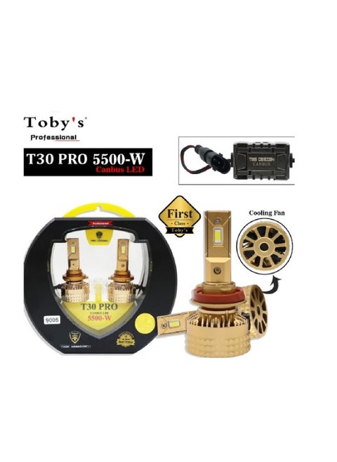 TBS T30 PRO H4 2 Pieces  110W LED Headlight Bulb Assembly 11000 Lumens Xtreme Bright With Color Temperature 6500K