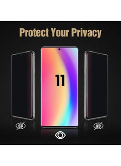 Generic For Motorola G85 Privacy Screen Protector Tempered Glass [Fingerprint Compatible], Scratch-Resistant, Anti Spy,Privacy Protector for Motorola G85 （Black，1 Pack）  - Image 2