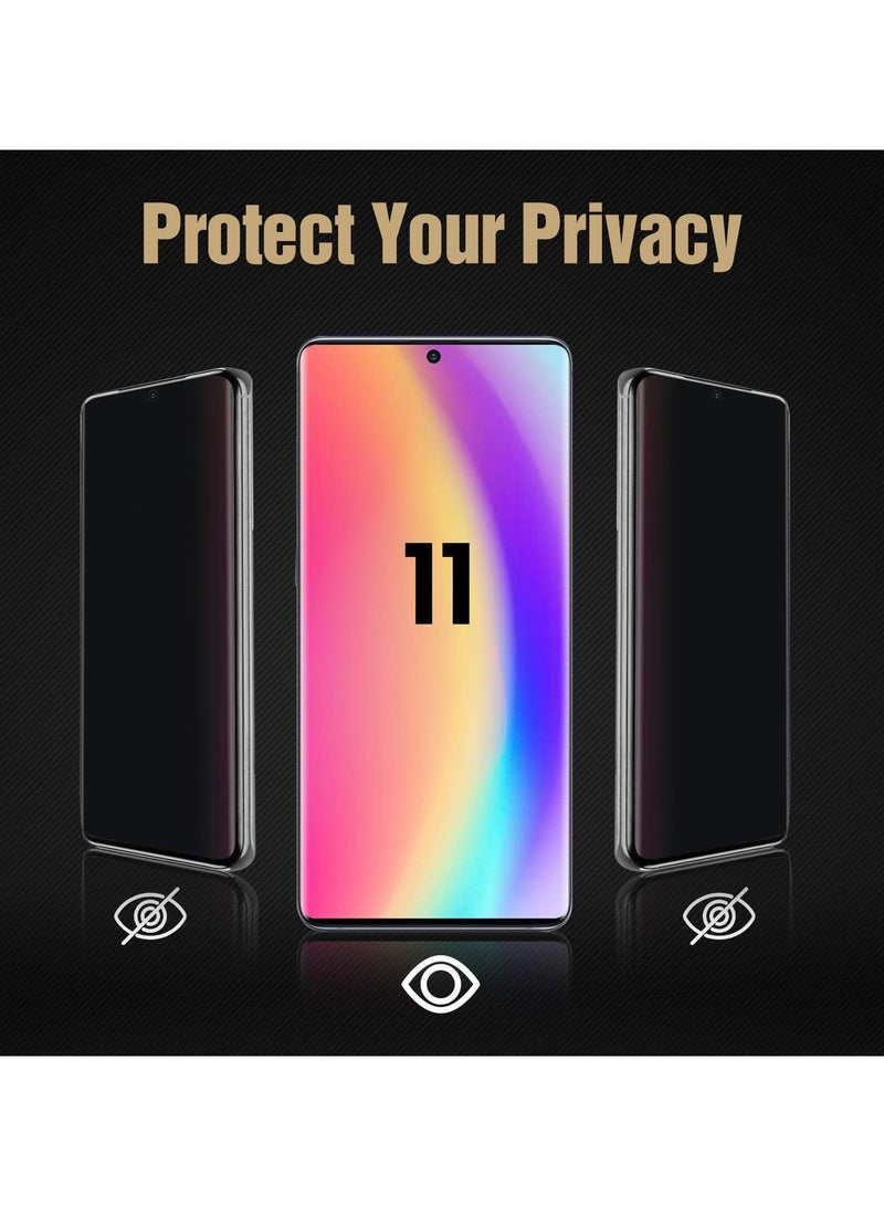 For Motorola G85 Privacy Screen Protector Tempered Glass [Fingerprint Compatible], Scratch-Resistant, Anti Spy,Privacy Protector for Motorola G85 （Black，1 Pack）  - Image 2