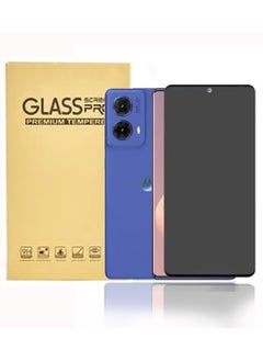 Generic For Motorola G85 Privacy Screen Protector Tempered Glass [Fingerprint Compatible], Scratch-Resistant, Anti Spy,Privacy Protector for Motorola G85 （Black，1 Pack）  - Image 1