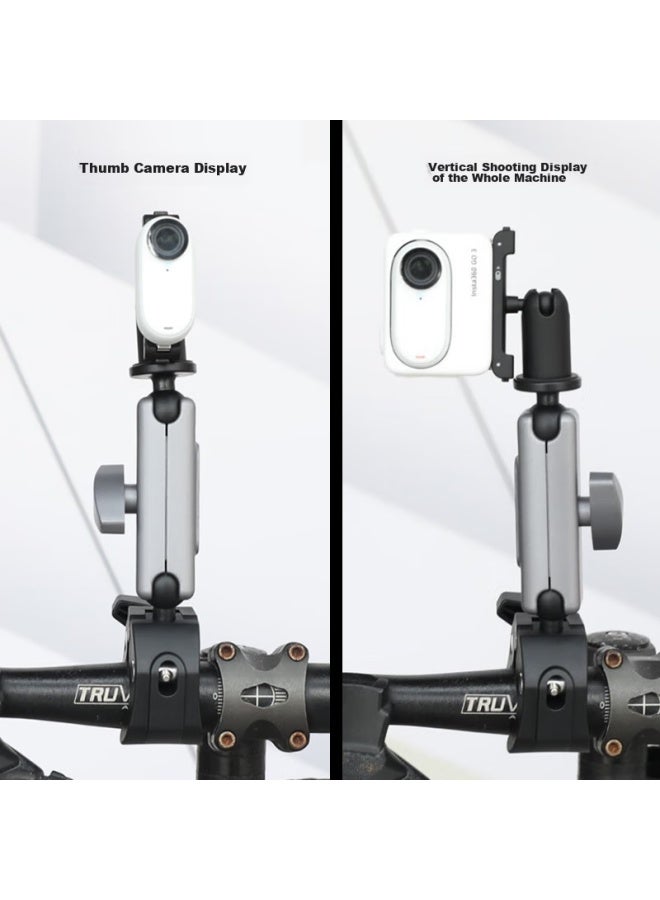 Odd Leaves Qiyexingying Bracket Mounting Base, Suitable For Insta360 Go3s Thumb Camera Go 3s, Sports Go3s Handlebar Clamp Accessories, Motorcycle And Electric Bicycle - Image 3