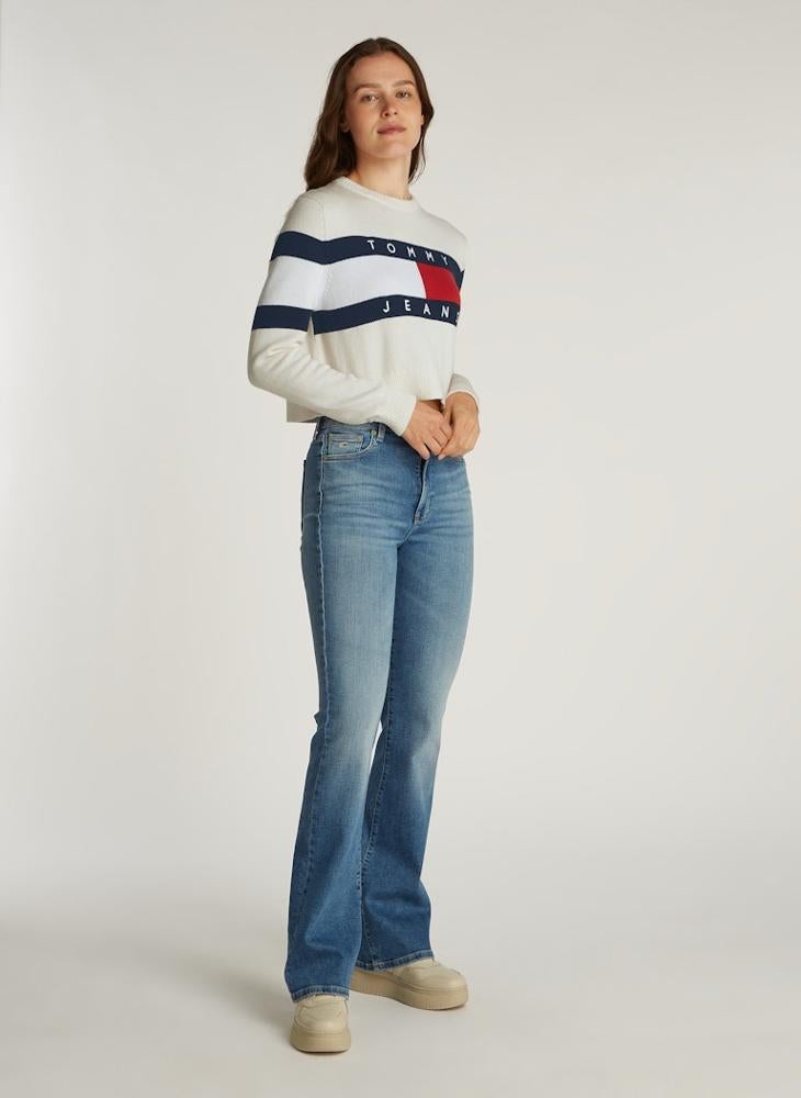 TOMMY JEANS Crew Neck Color Block Sweater  - Image 4