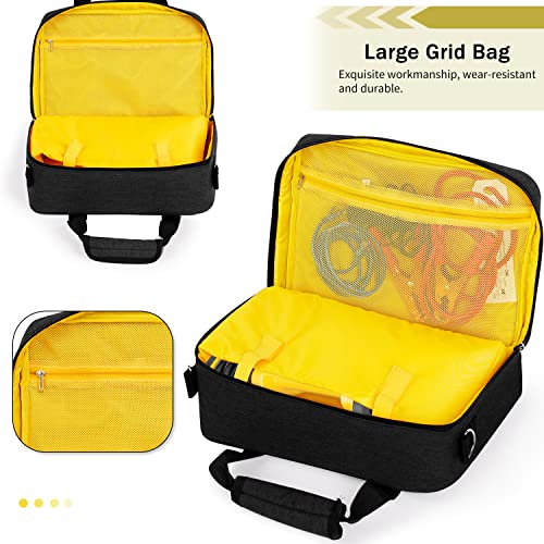 LOTCAIN حقيبة متوافقة مع مضخة إطارات DEWALT (DCC020IB)، حقيبة تخزين لمضخات إطارات السيارات، حقيبة تخزين محمولة لمضخة الهواء لحقيبة تخزين مضخة الهواء للسيارة (حقيبة فقط) - Image 3