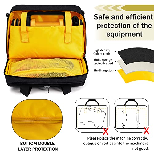 LOTCAIN حقيبة متوافقة مع مضخة إطارات DEWALT (DCC020IB)، حقيبة تخزين لمضخات إطارات السيارات، حقيبة تخزين محمولة لمضخة الهواء لحقيبة تخزين مضخة الهواء للسيارة (حقيبة فقط) - Image 5