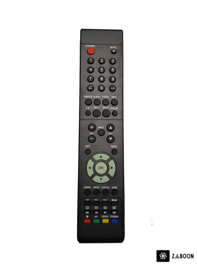 Zaboon Remote Control For LCD TV Black