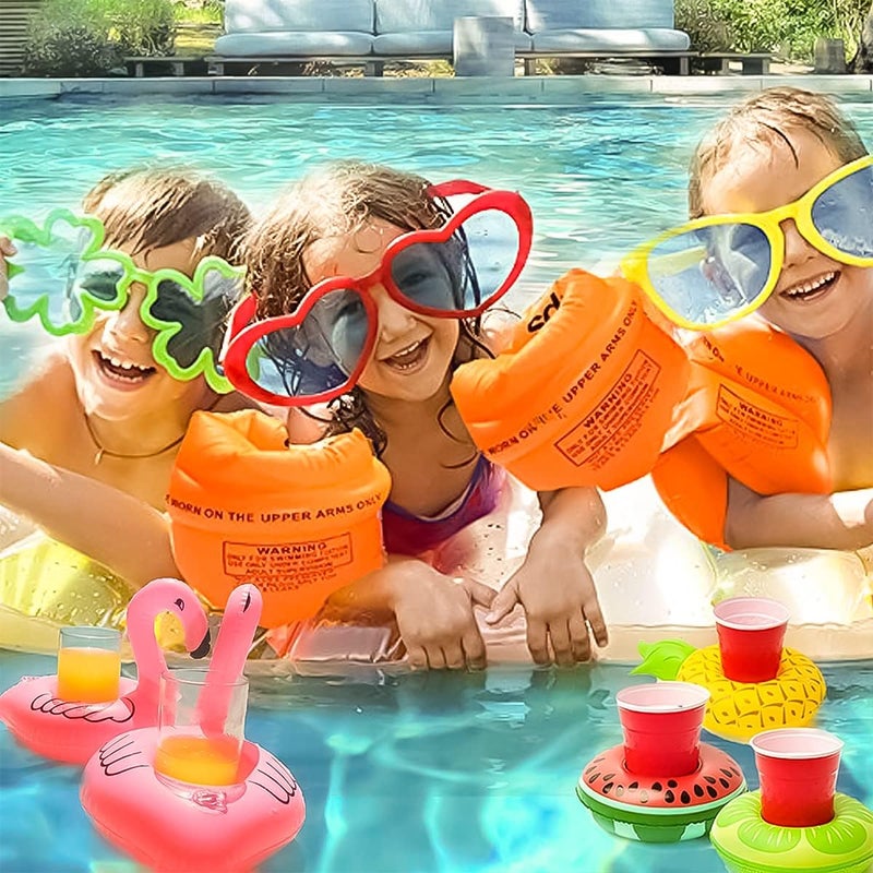HEVIR Inflatable PVC Float Arm Sleeves for Kids and Adults – Dual Air Bag Design Swimming Arm Bands, Safe and Comfortable Floatation Water Wings for Pool and Beach – 1 Pair - Image 3