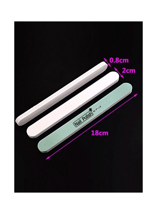 NIBEMINENT 4-Piece Polishing Nail Buffer Green - Image 3