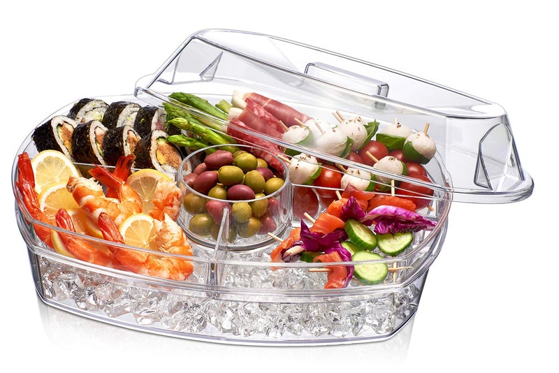 Prodyne Ice Party Platter  15 1/2"" x 11"" x 6""  Clear - Image 1