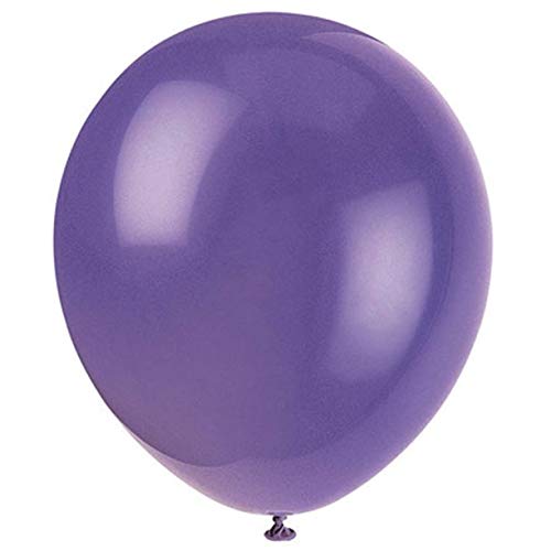 Amscan New Purple Solid Color Latex Balloons - 12" (Pack Of 100) - Perfect For Parties, Celebrations & Holiday Decorations - Image 4