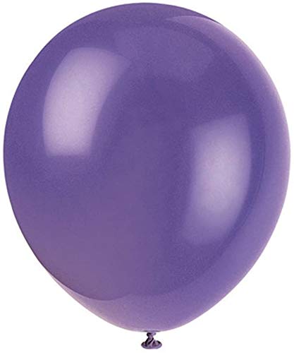 Amscan New Purple Solid Color Latex Balloons - 12" (Pack Of 100) - Perfect For Parties, Celebrations & Holiday Decorations - Image 2