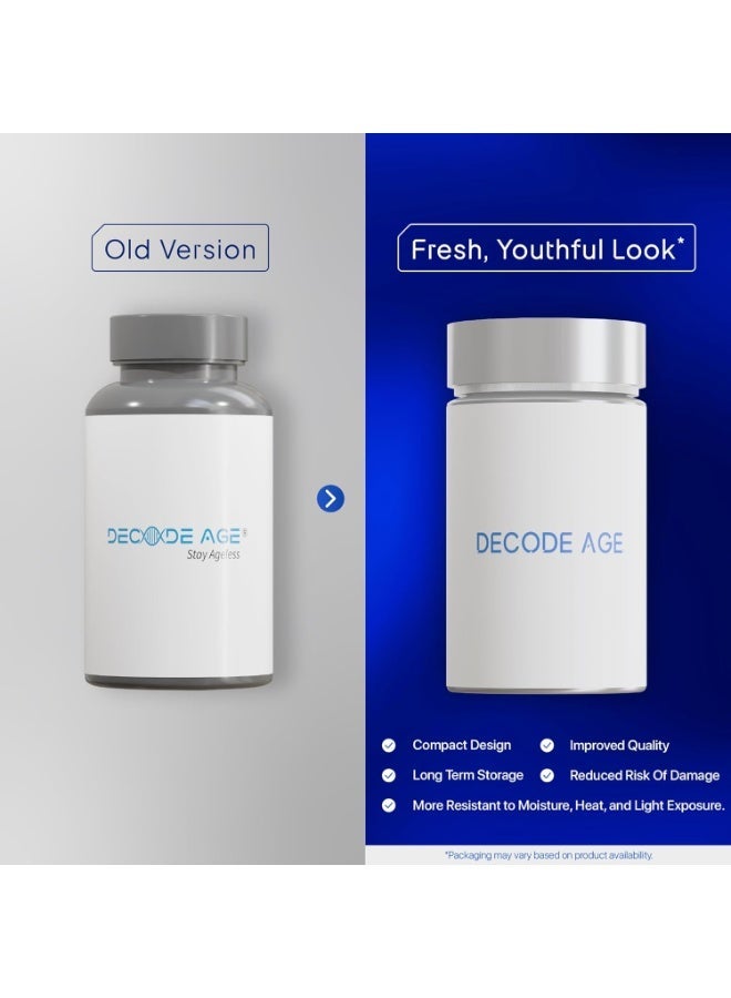 Decode Age NMN Supplement, 99.9% Pure Beta NMN, NAD+ Booster for Energy, Cellular Repair & Skin Health - Image 3