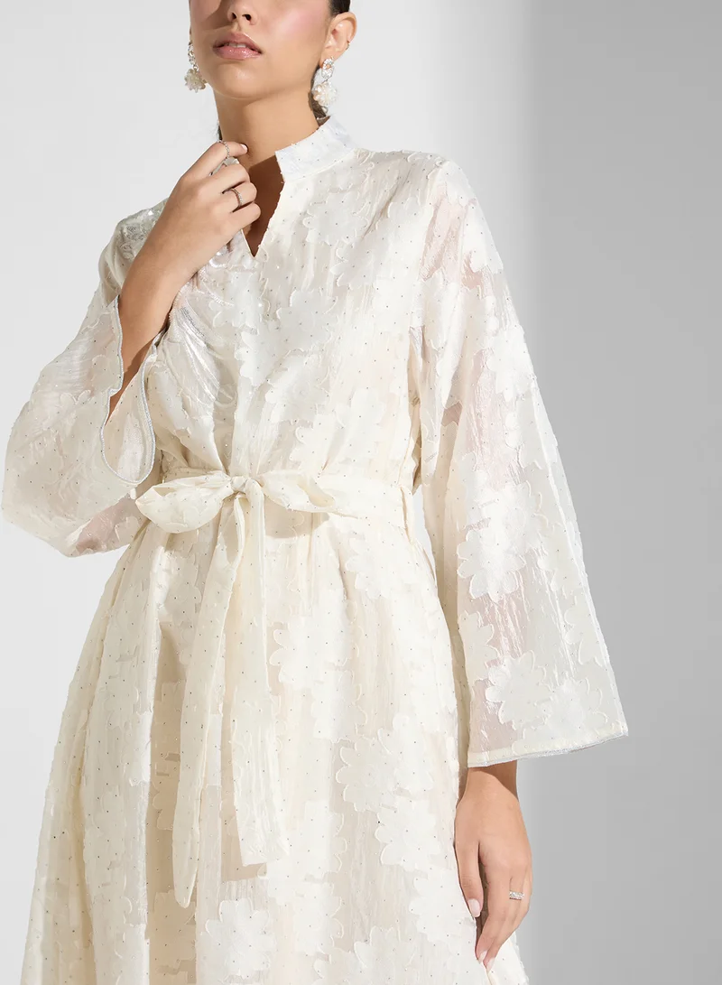Khizana Floral Print Maxi Dress