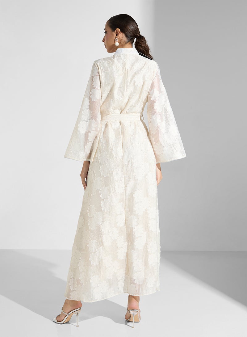 خزانة فستان ماكسي بطبعة زهور - Image 2