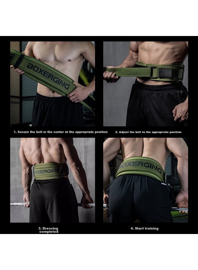 Gingpai Sport Fitness Waist Belt For Squats And Deadlifts, Professional Sports Equipment For Men And Women, Strength Training Weightlifting Support, Black, XL Size - Image 4