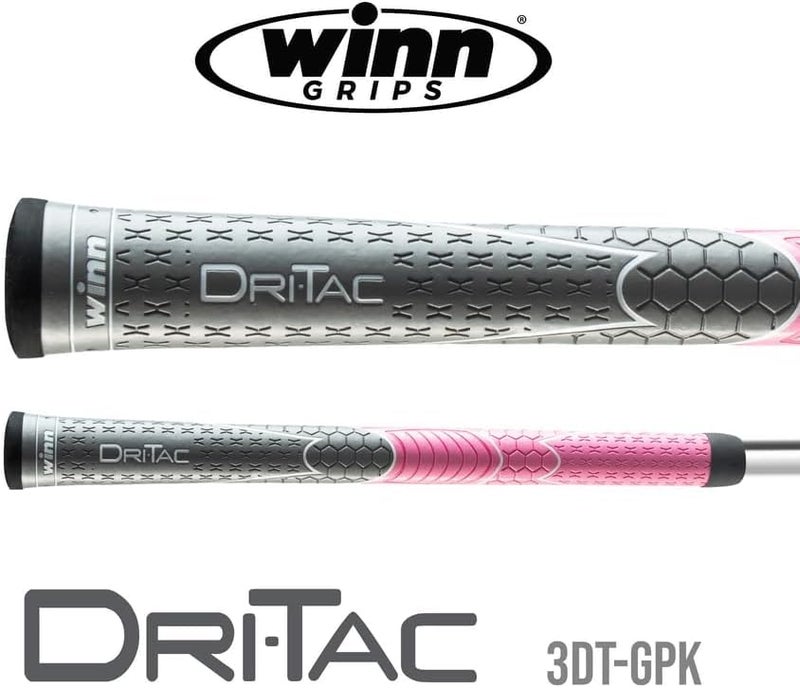 Winn DriTac Undersize GrayPink 9 Piece Golf Grip Bundle - Image 3