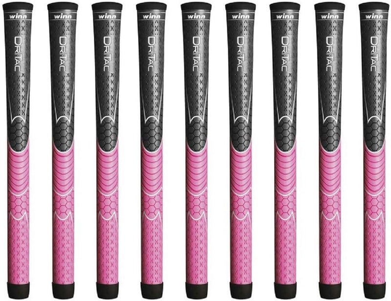 Winn DriTac Undersize GrayPink 9 Piece Golf Grip Bundle - Image 2