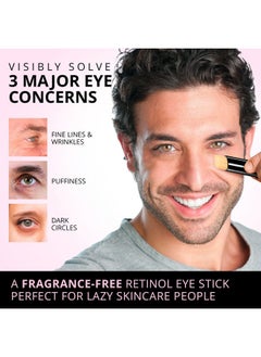VELAMO ADVANCED VELAMO ADVANCED Retinol Eye Stick: Caffeine Eye Cream Anti Aging - Retinol Eye Cream for Dark Circles and Puffiness - Visibly Reduces Fine Lines Wrinkles Eye Bags in 3-4 Week 0.1 OZ / 3G  - Image 5