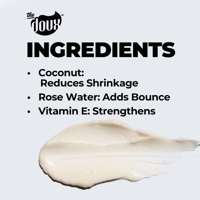 The Doux C.R.E.A.M. Twist & Curl Cream â€“ Curl Defining Cream with Coconut & Avocado Oils for Curly Hair â€“ Frizz Control & Long-Lasting Moisture for Twist Outs, Natural Styles, and Textured Hair Types - Image 4