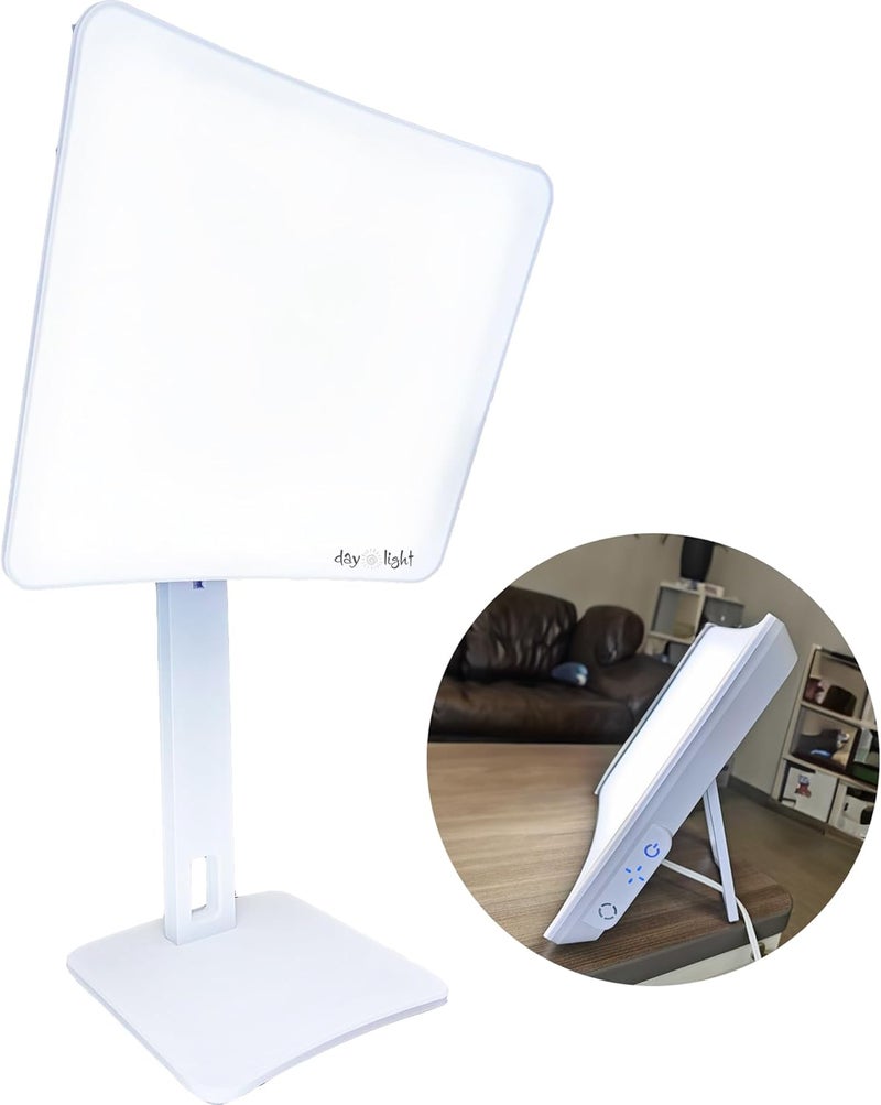 مصباح العلاج بالضوء النهاري Elite Bright Light Therapy Lamp، 10,000 لوكس عند 12 بوصة، مصباح ضوء الشمس، مصباح النهار، مصباح العلاج بضوء الشمس لمستويات الطاقة المنخفضة