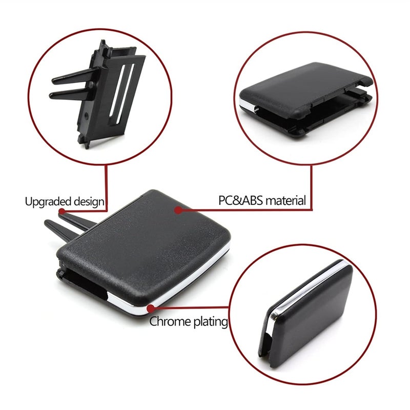 Wivplex Rear AC Vent Outlet Clip Repair Kit (Black, 2pcs) - Image 2