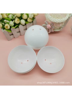 10cm Twist Egg Shell 100mm Twist Egg Shell 10cm Empty Shell Lottery Hollow Ball Can Open The Ball Plastic Shell-Colour:10cm White
