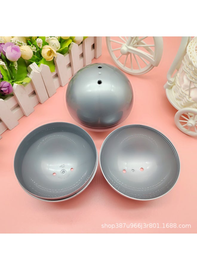Generic 10cm Twist Egg Shell 100mm Twist Egg Shell 10cm Empty Shell Lottery Hollow Ball Can Open The Ball Plastic Shell-Colour:10cm White  - Image 3
