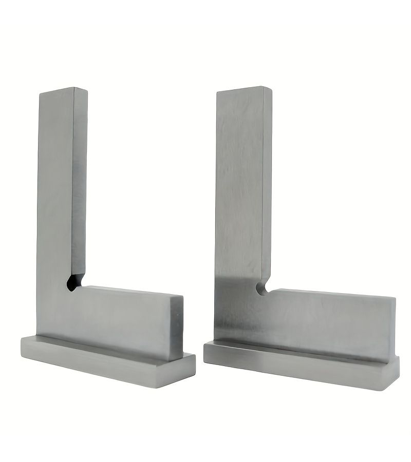 90 Degree Flat Edge Square Ruler Carpentry Tool 250x160 Metal Measuring Gauge - Image 4