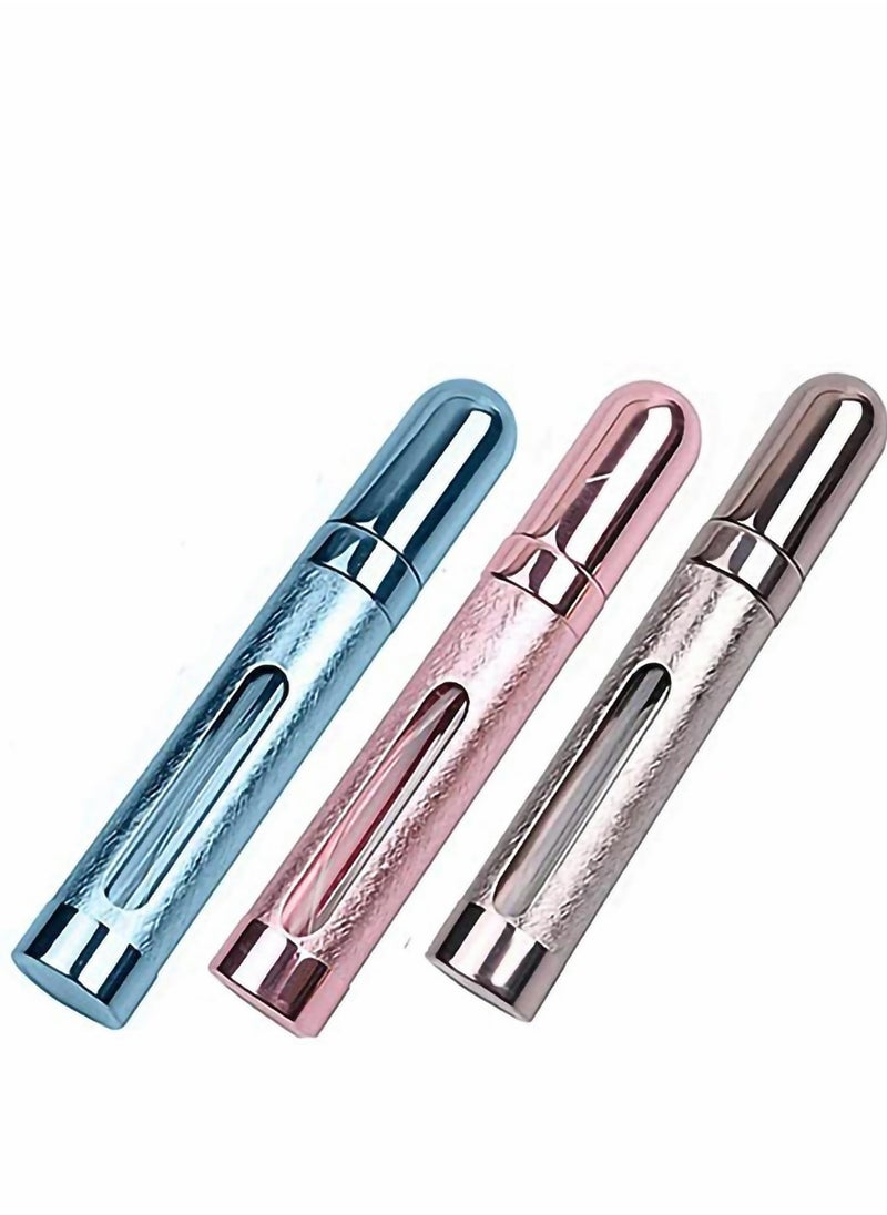 Empty Spray Bottle, 3 Pcs Portable Mini Refillable Perfume Atomizer Perfume Bottle Travel Size Bottle, Scent Pump Case, Perfume Fragrance Empty Spray Bottle for Traveling and Outgoing 12ml