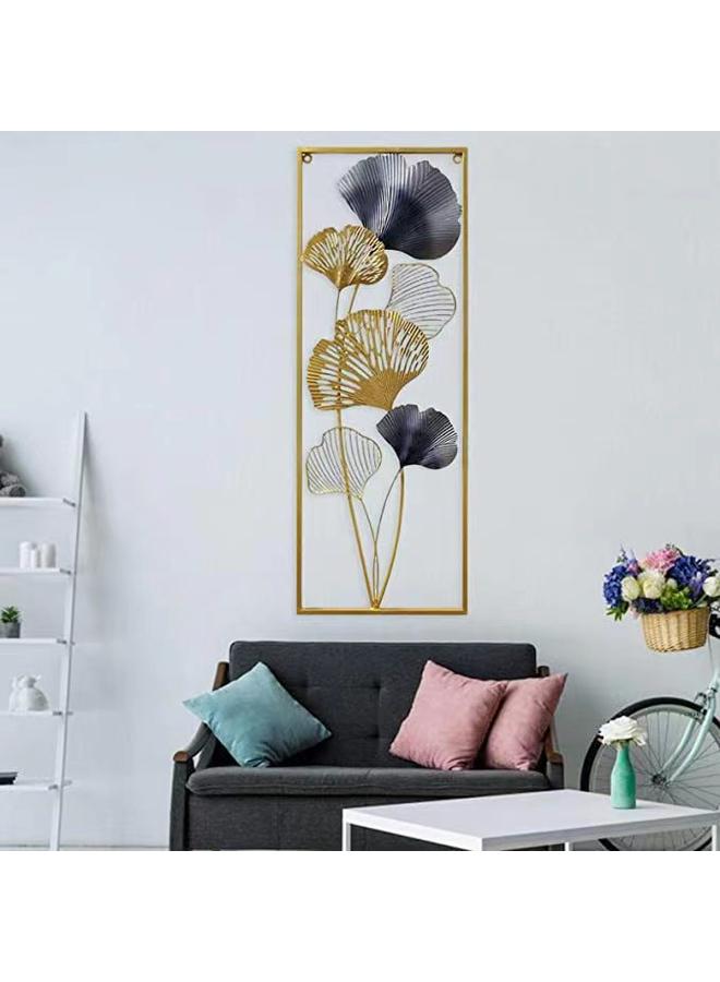 Bluejw Iron Ginkgo Leaf Wall Hanging Living Room Background Wall Porch Metal Wall Decoration Hanging Painting - Image 5