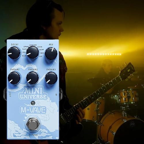 IOppWin Mini Universe Compact Digital Reverb Pedal with 9 Reverb Types, True Bypass & High-Performance DSP – Portable Ambient Effects for Guitar Players - Image 4