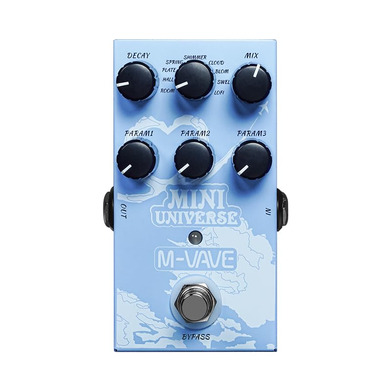 IOppWin Mini Universe Compact Digital Reverb Pedal with 9 Reverb Types, True Bypass & High-Performance DSP – Portable Ambient Effects for Guitar Players - Image 1