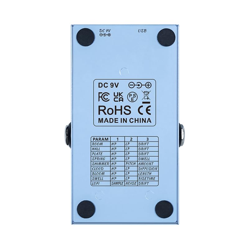 IOppWin Mini Universe Compact Digital Reverb Pedal with 9 Reverb Types, True Bypass & High-Performance DSP – Portable Ambient Effects for Guitar Players - Image 3