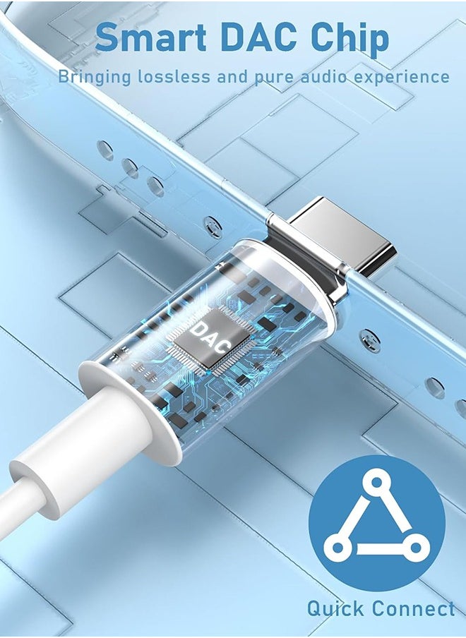 ماركة غير محددة - سماعات اذن سلكية بمنفذ USB C وميكروفون مدمج وتحكم في مستوى الصوت متوافقة مع ايفون 15 برو ماكس بلس وايباد برو وجوالات اندرويد الذكية جالكسي S23/S22/S21/S20، نوت 10/20، A53/A54 - Image 1