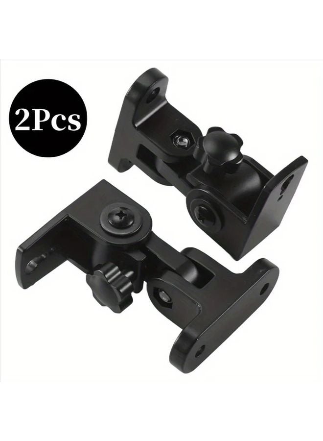 2pcs Zinc Alloy Speaker Wall Holder Adjustable Bracket for Bookshelf Home Theater - Image 1