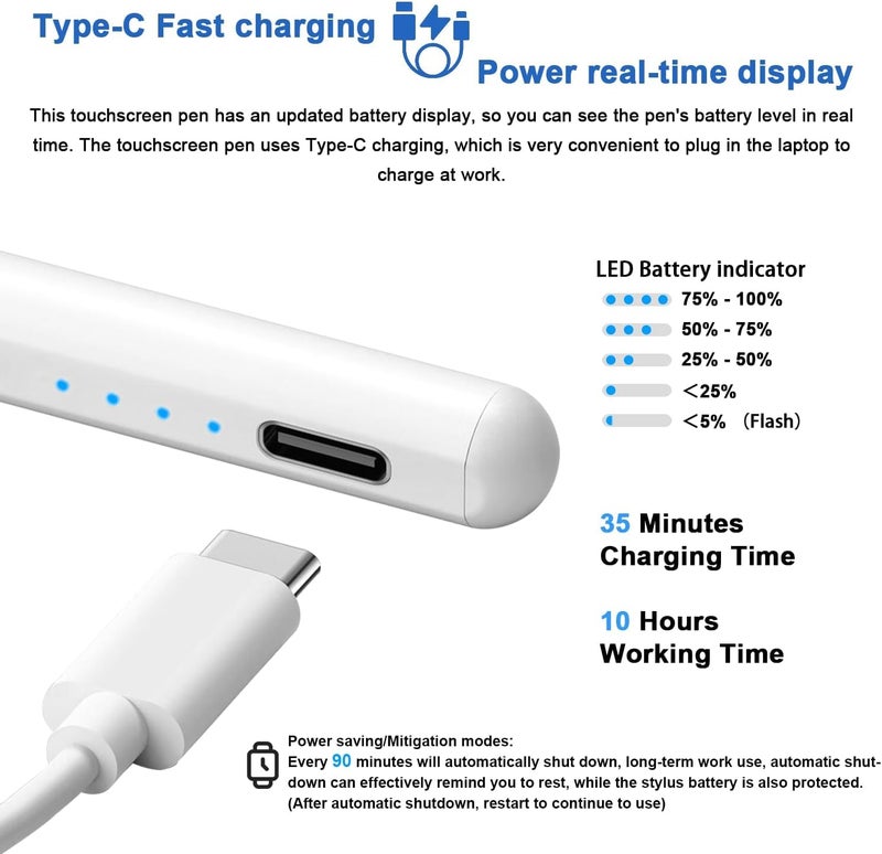 Printme Creative Stylus Pen for Touch Screens – Long Battery Life, Universal Compatibility for iPhone/iPad/Huawei and Other Tablets, for Drawing and Writing - Image 5