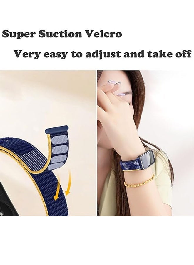 جيفت 3 عبوات من الأربطة البديلة المصنوعة من النايلون المتوافقة مع Huawei Band 8/9/10 - حلقة رياضية خفيفة الوزن، أشرطة معصم من القماش المضفر الناعم المسامي للرجال والنساء - Image 3