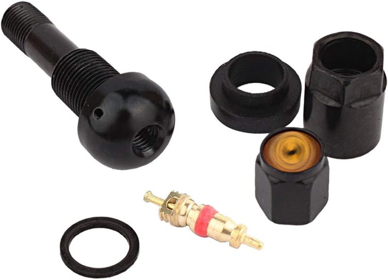 TOMALL TPMS Black Bolt-in Tire Valve Stem Caps Explosion Proof Inner Tube Valve - Image 5