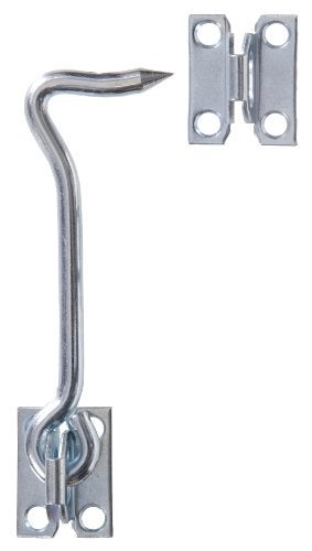 Hardware Essentials 851932 Gate Hook Latch with Plate Staples Zinc 5" - Image 4