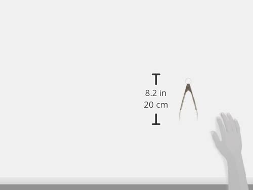 Cuisipro Stainless Steel Mini Tongs, 7" White - Image 3