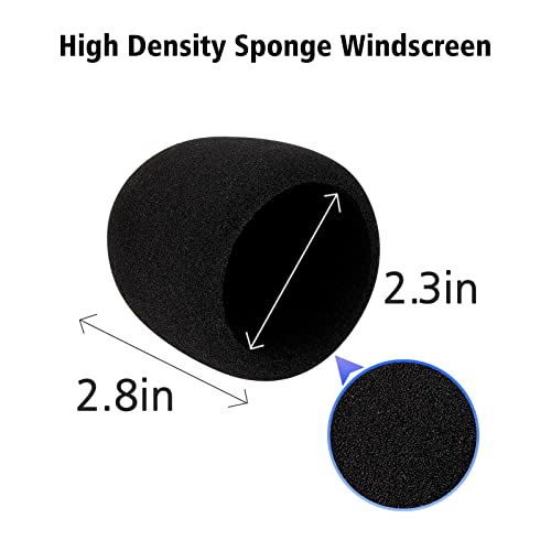 SUNMON Microphone Foam Mic Windscreen Cover for Blue Yeti, Yeti Pro Microphones, Blue Yeti Pop Filter Wind Shield by SUNMON (Black) - Image 3