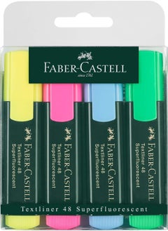 FABER-CASTELL Faber-Castell Text liner 48 Super fluorescent  Highlighter Wallet Of 4 