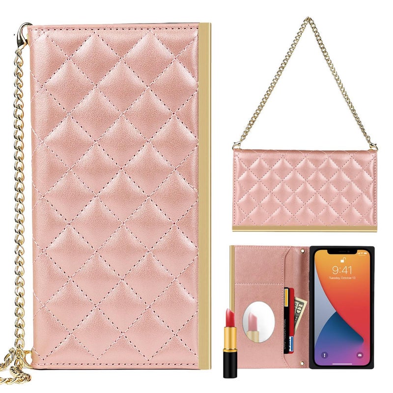 غطاء واقي | مقاوم للصدمات لـ iPhone 14 / 14 Plus / 14 Pro / 14 Pro Max | حامل بطاقات | حامل قائم | أحمر - Image 1