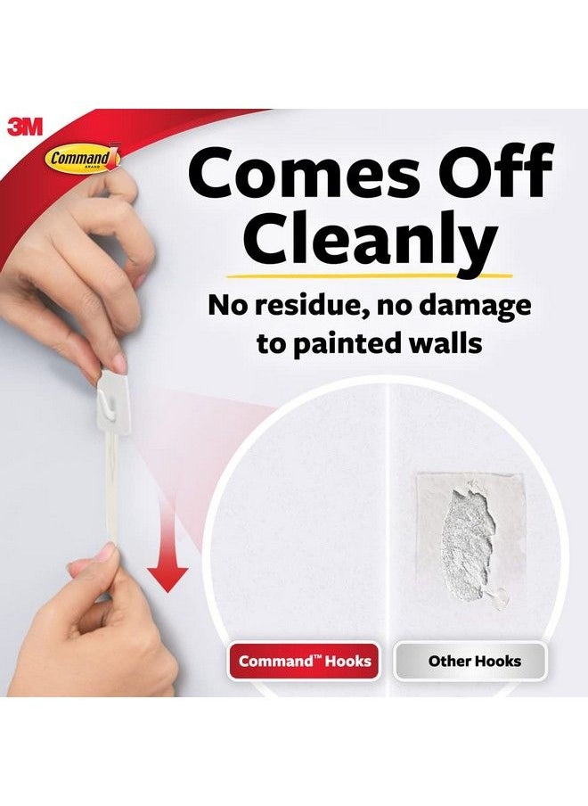 Command And Micro Utility Wall Hooks Up To 225Gms Holds Strongly Reusable Adhesive Hooks For Wall Multi Surface Damage Free Hooks For Hanging (White 3Hooks 4 Stripss)  - Image 5