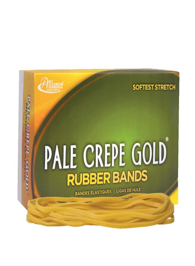 Alliance Rubber 21405 Pale Crepe Gold Rubber Bands Size #117B, 1 lb Box Contains Approx. 300 Bands (7" x 1/8", Golden Crepe) - Image 3