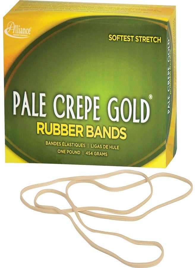 Alliance Rubber 21405 Pale Crepe Gold Rubber Bands Size #117B, 1 lb Box Contains Approx. 300 Bands (7" x 1/8", Golden Crepe) - Image 5