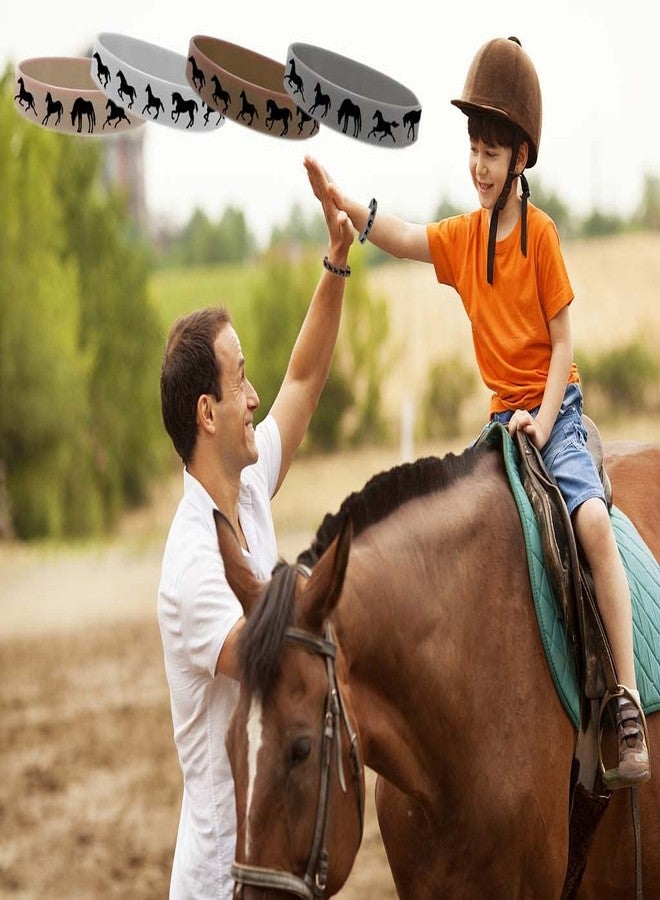 كوبا بلاي 48 قطعة من أساور مطاطية على شكل خيول - لوازم حفلات سباق الخيل في يوم الديربي، هدايا لمحبي الخيول، زينة عيد ميلاد، جوائز، أساور معصم سيليكون - Image 3