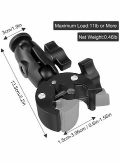 Y&D Camera Clamp for GoPr 10 Mount Double Ball Head Adapter 360 Degree Rotation Action  - Image 4